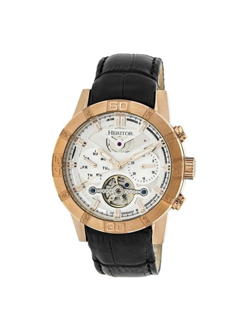 NWT Heritor Hannibal Automatic Silver Dial Men's Watch